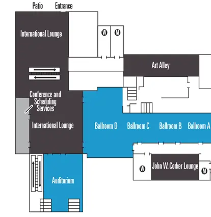 Student Center East Map