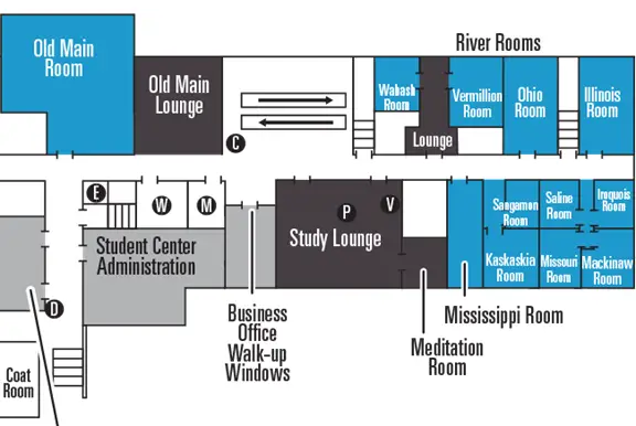 Student Center North Map
